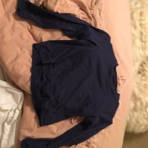 Navy Lululemon cropped sweatshirt size 2